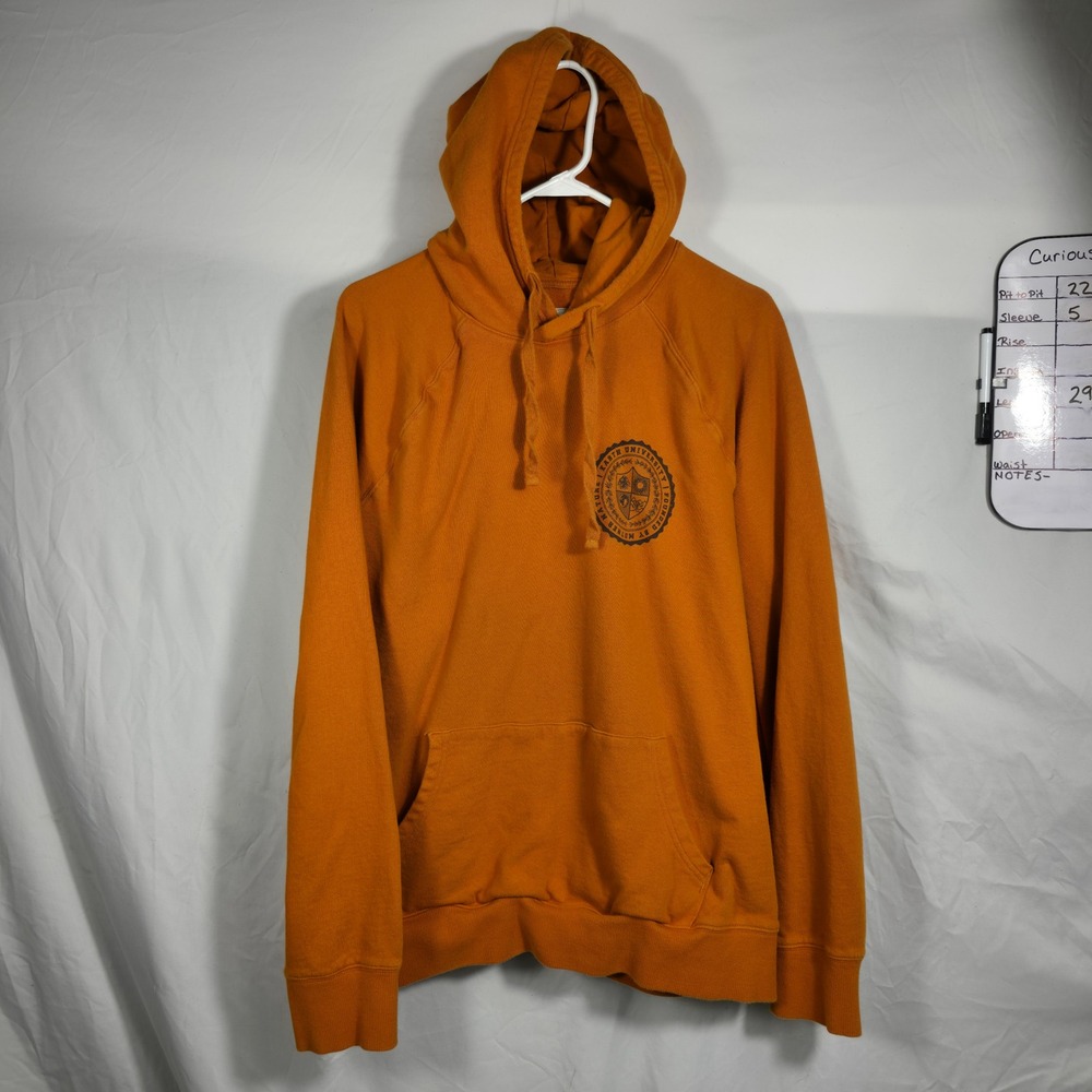 Goodfellow & Co Hoodie Mens XL Orange Excellent Earth University Graphic